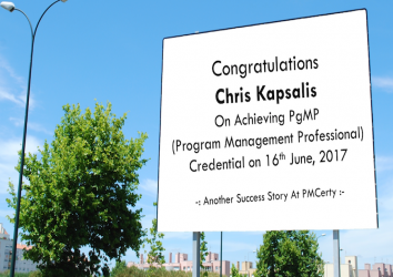 Congratulations Chris on Achieving PgMP..!